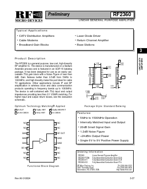 RF2360411 Datasheet PDF RF Micro Devices