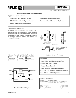 RF2370PCBA-410 Datasheet PDF RF Micro Devices