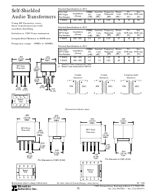 T-30405 Datasheet PDF Rhombus Industries Inc.