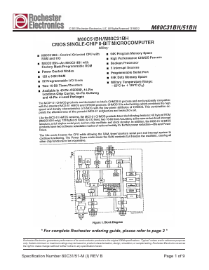 M80C31BH Datasheet PDF Rochester Electronics