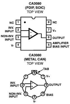 CA3080X Datasheet PDF Rochester Electronics