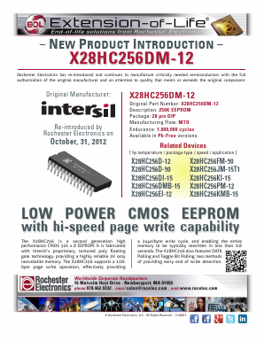 X28HC256D-90 Datasheet PDF Rochester Electronics