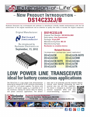 DS14C232E/883 Datasheet PDF Rochester Electronics