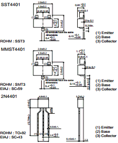 MMST4401T146 Datasheet PDF ROHM Semiconductor