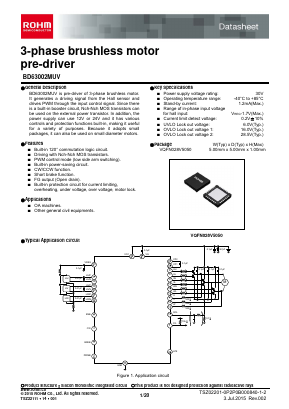BD63002MUV Datasheet PDF ROHM Semiconductor