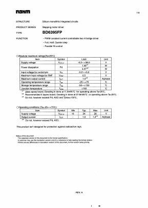 BD6395FP_V2 Datasheet PDF ROHM Semiconductor