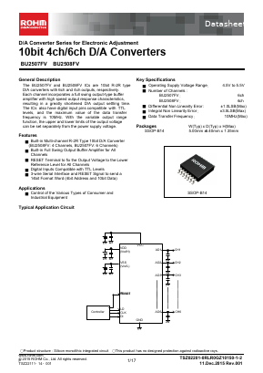 BU2508FV-E2 Datasheet PDF ROHM Semiconductor