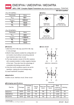 UMD3NFHA Datasheet PDF ROHM Semiconductor