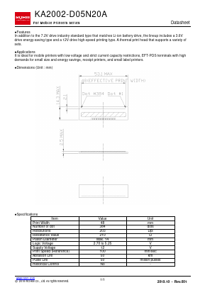 KA2002-D05N20A Datasheet PDF ROHM Semiconductor