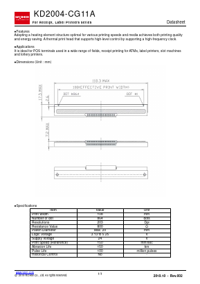 KD2004-CG11A Datasheet PDF ROHM Semiconductor