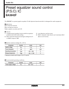 BA3842 Datasheet PDF ROHM Semiconductor