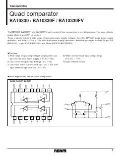 BA10339 Datasheet PDF ROHM Semiconductor