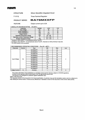 178M20 Datasheet PDF ROHM Semiconductor