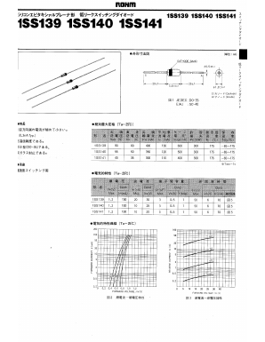 1SS139 Datasheet PDF ROHM Semiconductor