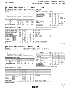 2SD1763A Datasheet PDF ROHM Semiconductor