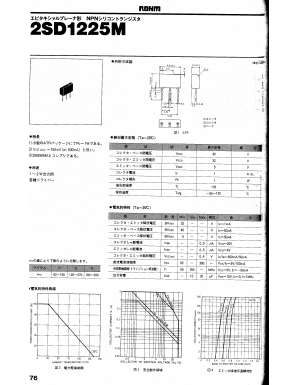 2SD1225MQ Datasheet PDF ROHM Semiconductor