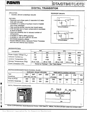 DTC123Y_ Datasheet PDF ROHM Semiconductor