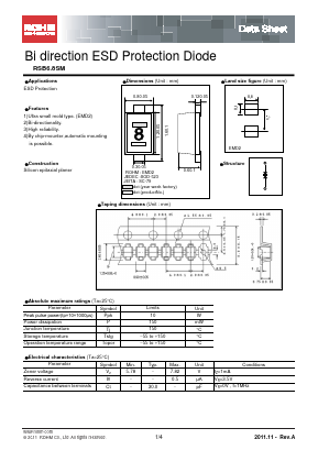 RSB6.8SM Datasheet PDF ROHM Semiconductor