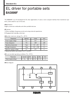 BA3899F Datasheet PDF ROHM Semiconductor