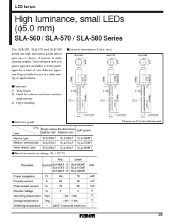 SLA-580 Datasheet PDF ROHM Semiconductor