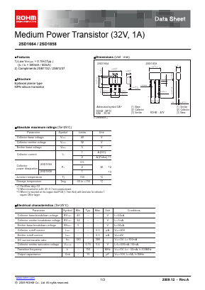 D1664 Datasheet PDF ROHM Semiconductor
