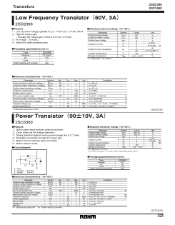 D2396 Datasheet PDF ROHM Semiconductor