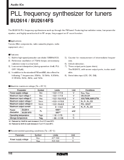 BU2614 Datasheet PDF ROHM Semiconductor