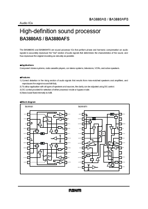 BA3880AS Datasheet PDF ROHM Semiconductor