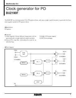 BU2190F Datasheet PDF ROHM Semiconductor
