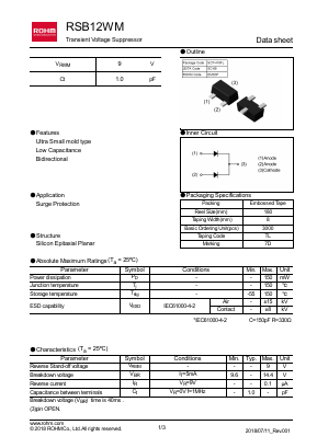 RSB12WM Datasheet PDF ROHM Semiconductor