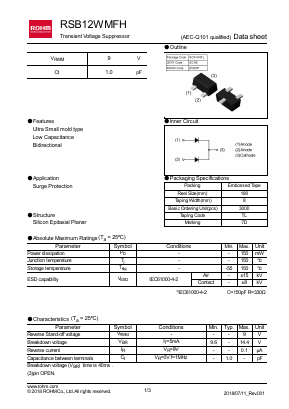 RSB12WMFHTL Datasheet PDF ROHM Semiconductor
