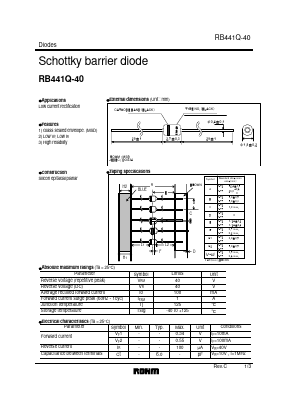 RB441Q-40T-77 Datasheet PDF ROHM Semiconductor