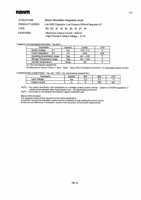 BDXXKA5FP_ Datasheet PDF ROHM Semiconductor