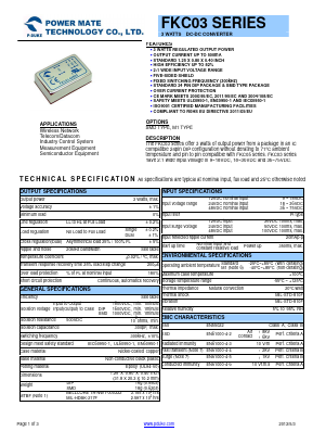 FKC03-12S33 Datasheet PDF RSG Electronic Components GmbH