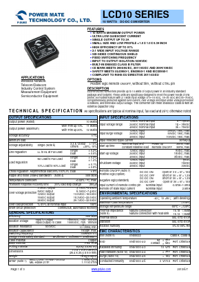 LCD10-12D15 Datasheet PDF RSG Electronic Components GmbH