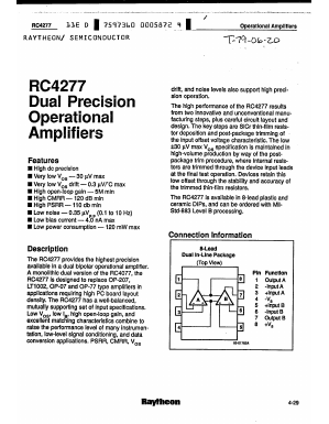 RC4277FD Datasheet PDF Raytheon Company