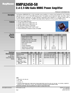 RMPA2450-58 Datasheet PDF Raytheon Company