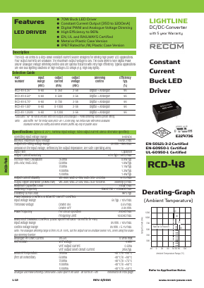 RCD-48-0.35 Datasheet PDF RECOM Electronic GmbH