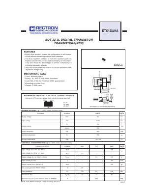DTC123JKA_06 Datasheet PDF Rectron Semiconductor
