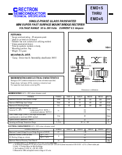 EMD4S Datasheet PDF Rectron Semiconductor