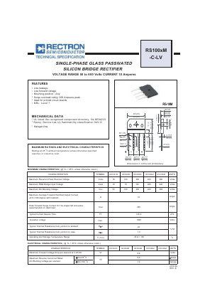 RS1004M-C-LV Datasheet PDF Rectron Semiconductor