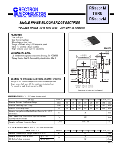RS3502M Datasheet PDF Rectron Semiconductor