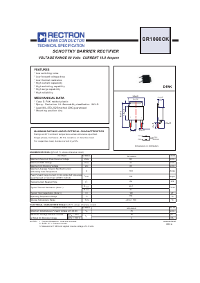 SR1060CK Datasheet PDF Rectron Semiconductor