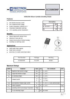 SC3S06506F Datasheet PDF Rectron Semiconductor