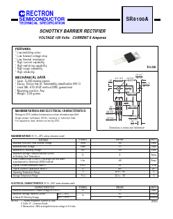 SR8100A Datasheet PDF Rectron Semiconductor