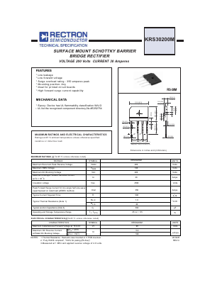 KRS30200M Datasheet PDF Rectron Semiconductor