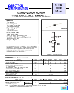 SR320 Datasheet PDF Rectron Semiconductor
