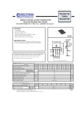 RS2505M Datasheet PDF Rectron Semiconductor