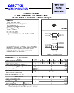 FM4005C Datasheet PDF Rectron Semiconductor