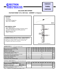 1N5391G Datasheet PDF Rectron Semiconductor